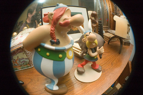 Figurines of the French comic heroes Obelix and
Asterix.