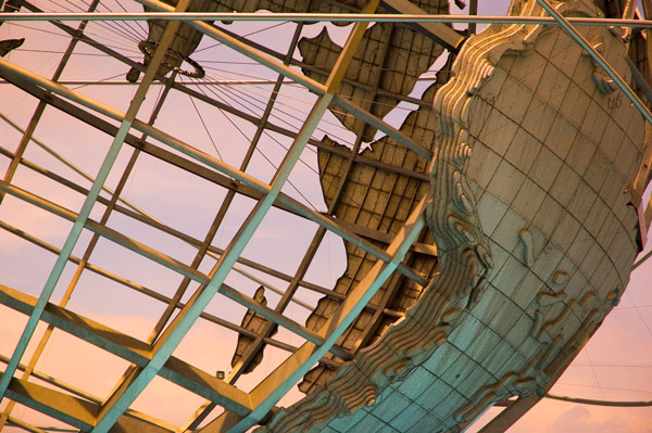 The continent of Africa, as seen on the World's Fair
'Unisphere.'