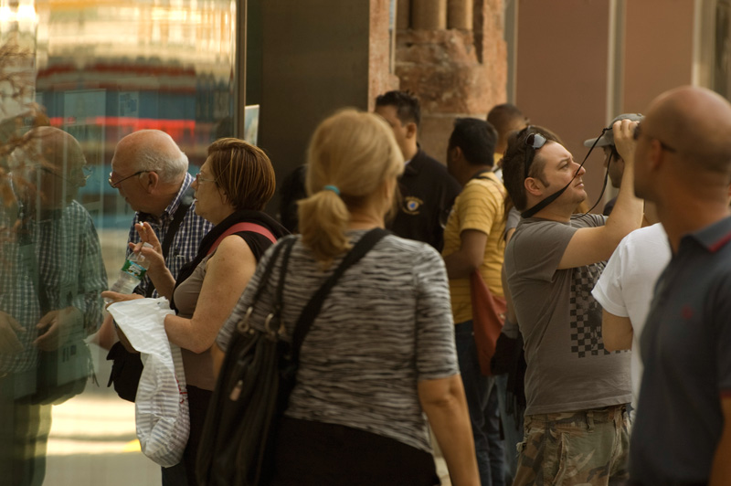 Tourists at Ground Zero.