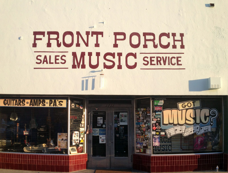 A store selling musical instruments.
