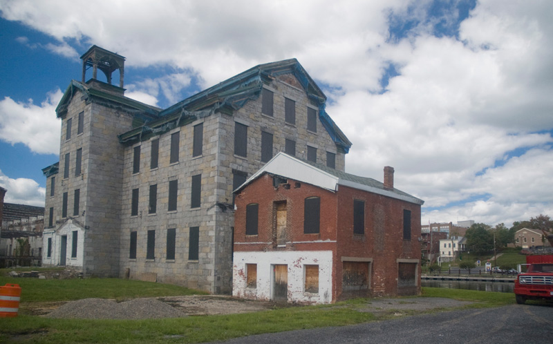 Old industrial buildings.