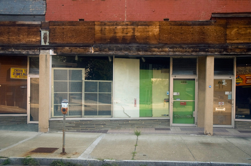 An empty storefront.