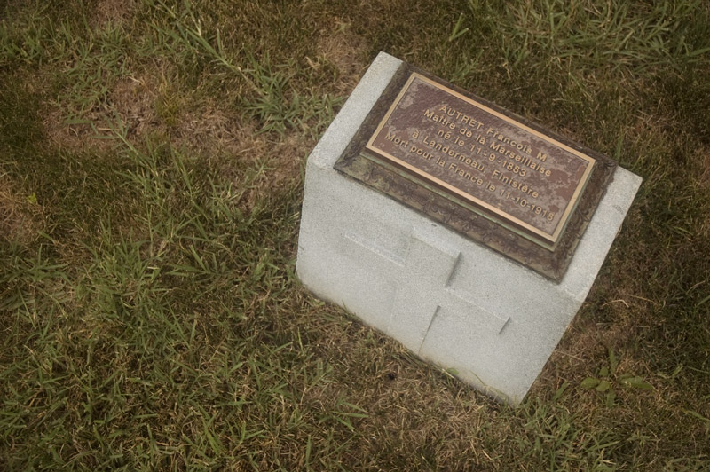 Tombstone for a French sailor