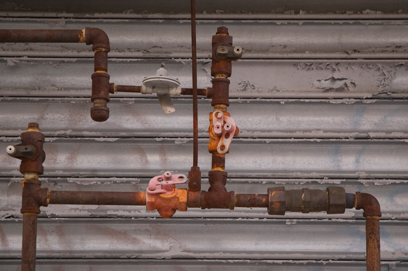 Pipes and valves.