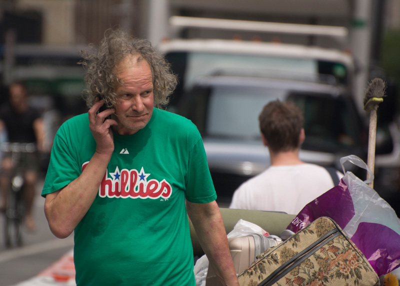 Man in a Phillies t-shirt.