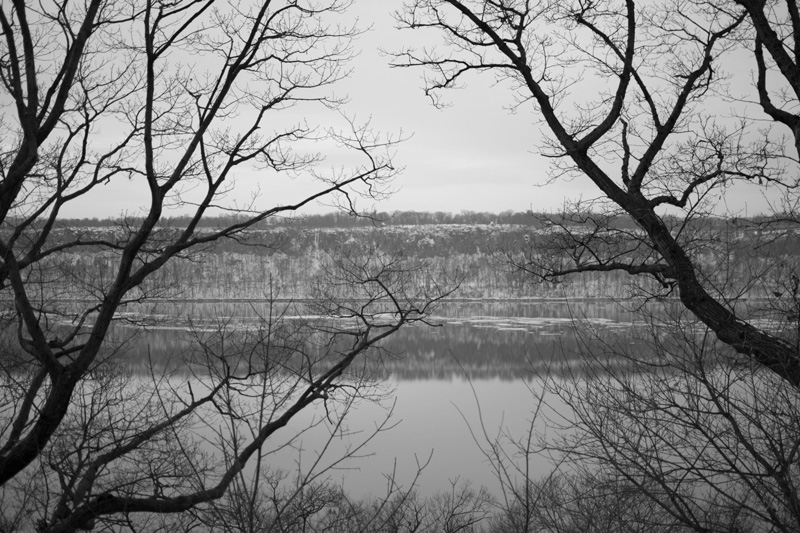 New Jersey's cliffs, in winter.