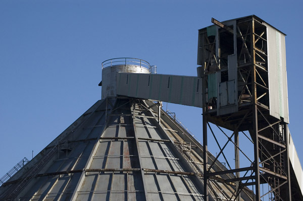 Details of chutes and stuff of an abandoned factory