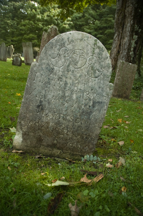 18th century tombstone.